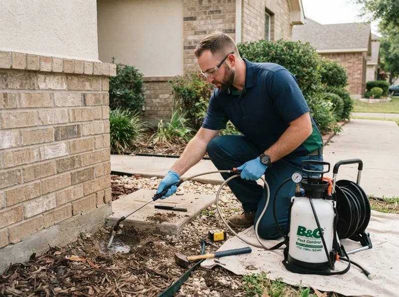 Subterranean Termite Soil Treatment and Monitoring in Fort Worth, TX